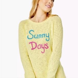 Lilly Pulitzer Yellow Sunny Days Danette Sweater XS